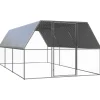 VIDAXL - Poulailler d'extérieur 3x6x2 m acier galvanisé