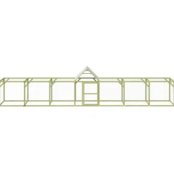 VIDAXL - Poulailler 700x100x150 cm bois de pin massif imprégné