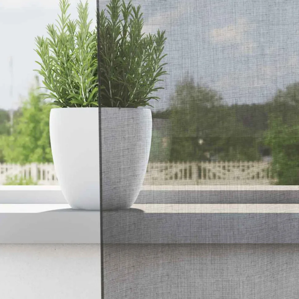 VIDAXL - Rideaux en voile avec œillets 2 pcs gris foncé 140x140 cm