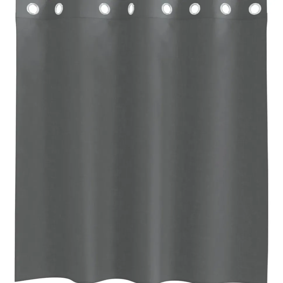 VIDAXL - Rideaux en voile avec œillets 2 pcs gris foncé 140x140 cm