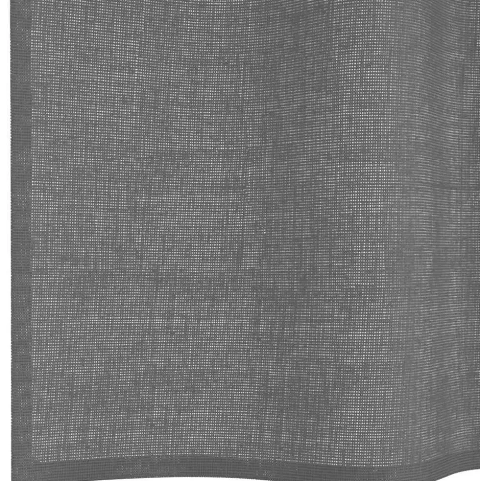 VIDAXL - Rideaux en voile avec œillets 2 pcs gris foncé 140x140 cm