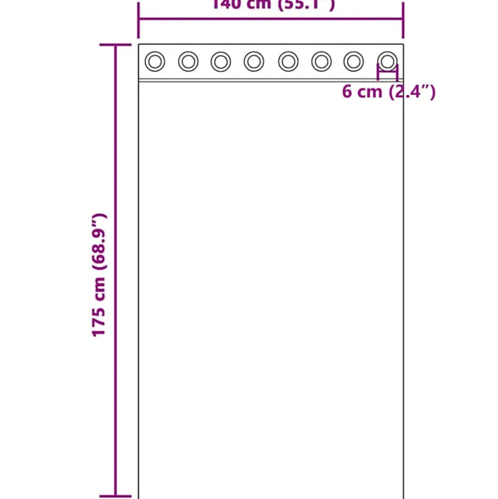 VIDAXL - Rideaux en voile avec œillets 2 pcs marron clair