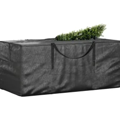 VIDAXL - Sacs de rangement pour sapin de noël 2 pcs noir polyéthylène