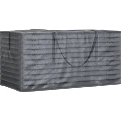 VIDAXL - Sacs de rangement pour coussins de jardin 2 pcs noir