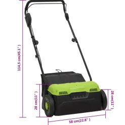 VIDAXL - Scarificateur de gazon électrique 2 en 1 1500 w