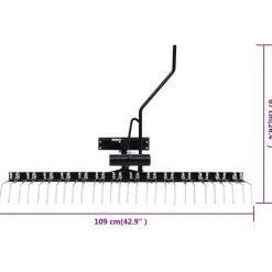 VIDAXL - Scarificateur pour tondeuse autoportée 109 cm
