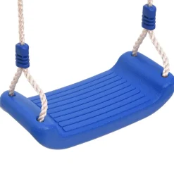 VIDAXL - Siège de balançoire avec échelle de corde bleu 37x15 cm pe