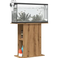 VIDAXL - Support d'aquarium chêne artisanal 36x75x72,5cm bois ingénierie
