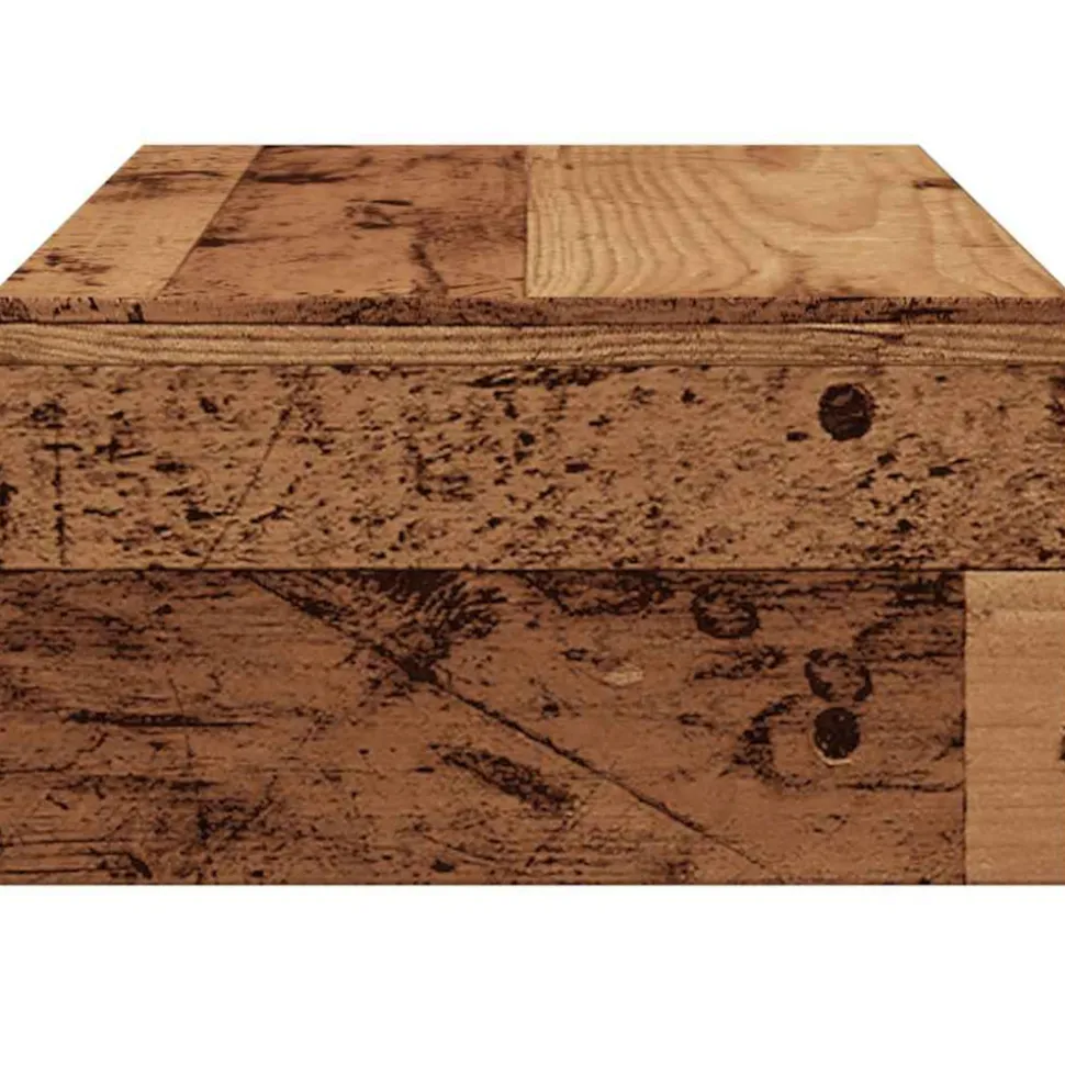 VIDAXL - Support de moniteur vieux bois 42 x 24 x 13cm bois d'ingénierie