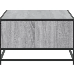 VIDAXL - Table basse sonoma gris 100x57x35 cm bois d'ingénierie et métal