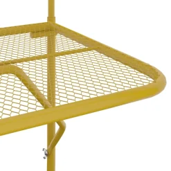 VIDAXL - Table de balcon doré 60x40 cm acier