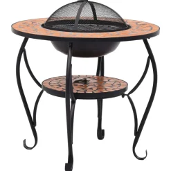 VIDAXL - Table de foyer mosaïque terre cuite 68 cm céramique
