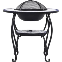 VIDAXL - Table de foyer mosaïque bleu et blanc 68 cm céramique
