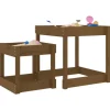 VIDAXL - Tables à sable 2 pcs marron miel bois de pin massif