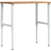VIDAXL - Établi marron clair 100x60x(71,5-98) cm bois de chêne massif