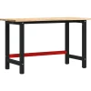 VIDAXL - Établi 140x60x81,5 cm bois de chêne massif