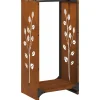 VIDAXL - Étagère à bois 40x30x80 cm acier résistant aux intempéries