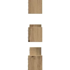 VIDAXL - Étagères murales 3 pcs chêne artisanal bois d'ingénierie