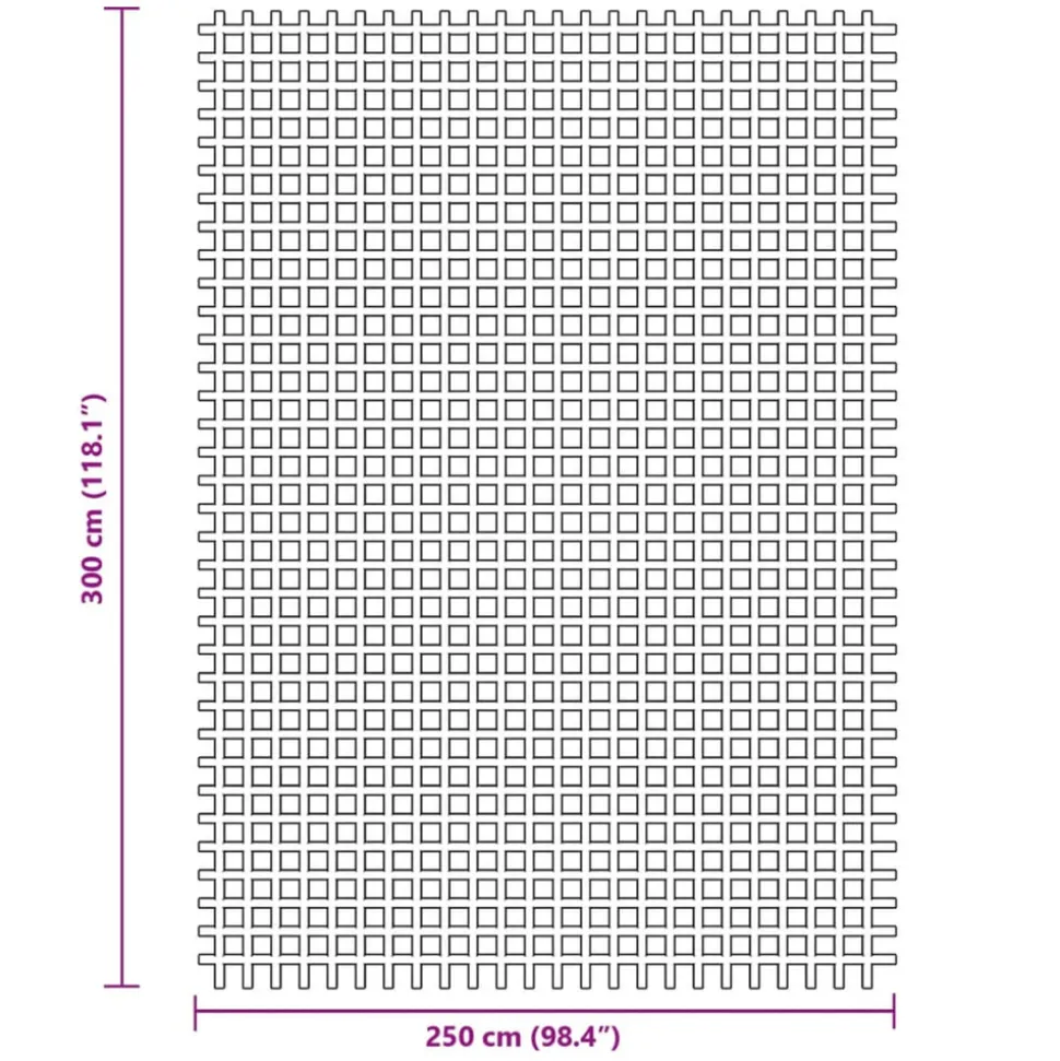 VIDAXL - Tapis de tente bleu 3x2,5 m