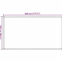 VIDAXL - Tapis de tente sable 250x450 cm pehd
