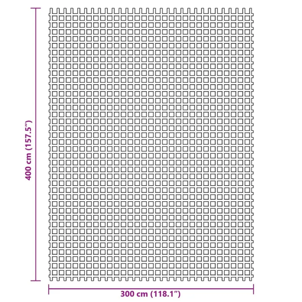 VIDAXL - Tapis de tente vert 4x3 m