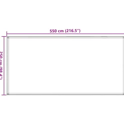 VIDAXL - Tapis de tente vert clair 250x550 cm pehd