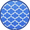 VIDAXL - Tapis d'extérieur arakil bleu ø160 cm pp