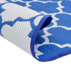 VIDAXL - Tapis d'extérieur arakil bleu ø160 cm pp