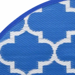VIDAXL - Tapis d'extérieur arakil bleu ø160 cm pp
