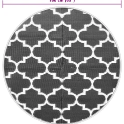 VIDAXL - Tapis d'extérieur arakil bleu ø160 cm pp