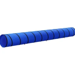 VIDAXL - Tunnel pour chien bleu ø 55x500 cm polyester