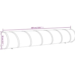 VIDAXL - Tunnel pour chien bleu ø 50x300 cm polyester