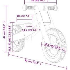 VIDAXL - Vélo d'équilibre pour enfants rose