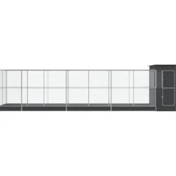 VIDAXL - Volière avec extension argenté 830x203x216 cm acier