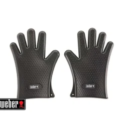 WEBER - Gants premium pour barbecue en silicone alimentaire noir