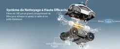WYBOT - Robot de piscine sans fil osprey 300 ii