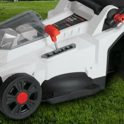 X-PERFORMER - Tondeuse à gazon portative sur batterie - 40v max - hauteur de coupe 6 positions avec 2 batteries 4ah et double chageur
