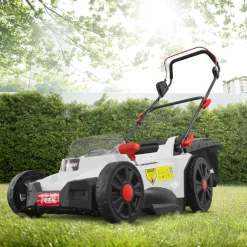 X-PERFORMER - Tondeuse rechargeable 2 x 20v max 43 cm avec batteries 4ah et chargeur double -