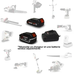 X-PERFORMER - Tronçonneuse 20v à batterie x-performer xptr20li - long. De coupe : 260 mm - sans batterie ni chargeur
