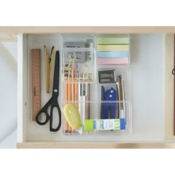 YAMAZAKI - Set de 2 rangements empilables tower 24 x 8 x 3,7 cm