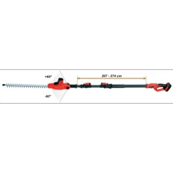 YATO - Taille-haie avec batterie li-ion 2,0ah 18v 420 mm