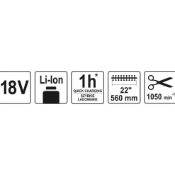 YATO - Taille-haie sans batterie 18v 560 mm