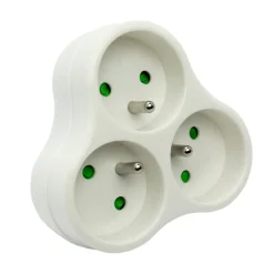 ZENITECH - Triplite 3x16A triangulaire pour aquarium : Blanc