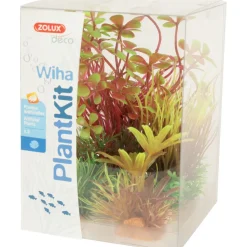 ZOLUX - Wiha n°4 plantes artificielles 3 pieces h 14 cm plantkit décoration d'aqua
