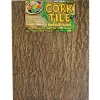 ZOOMED - Fond en liège - natural cork tile background 46 x 90 cm - décor pour terrarium ou paludarium destiné aux reptiles (lézards, ser